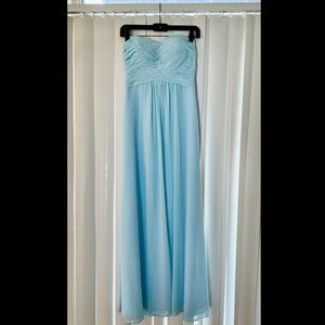 Bill Levkoff light blue bridesmaid dress, size 6.